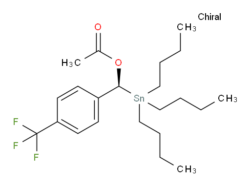 (S)-(tributylstannyl)(4-(trifluoromethyl)phenyl)methyl acetate