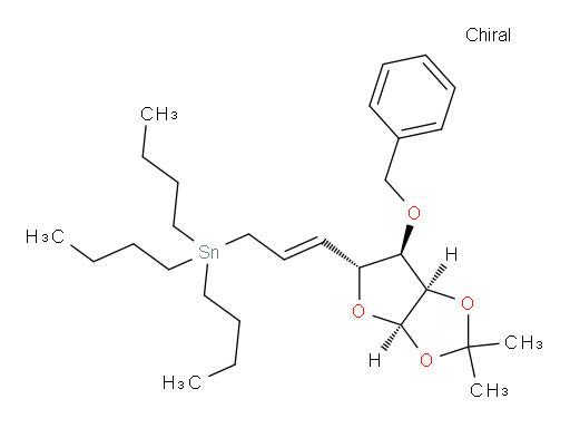 ((E)-3-((3aR,5R,6R,6aR)-6-(benzyloxy)-2,2-dimethyltetrahydrofuro[2,3-d][1,3]dioxol-5-yl)allyl)tributylstannane