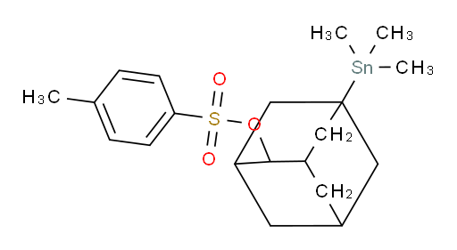 5-(trimethylstannyl)adamantan-2-yl 4-methylbenzenesulfonate
