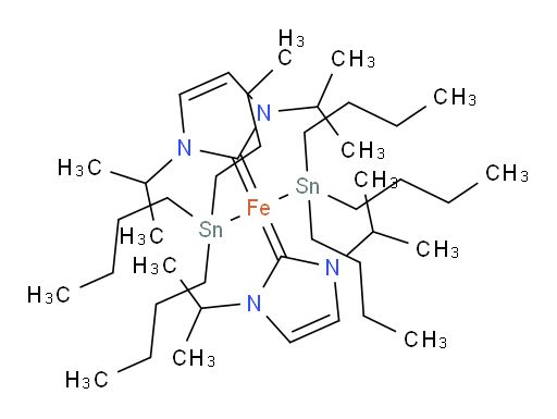 bis(1,3-diisopropyl-1H-imidazol-2(3H)-ylidene)bis(tributylstannyl)iron