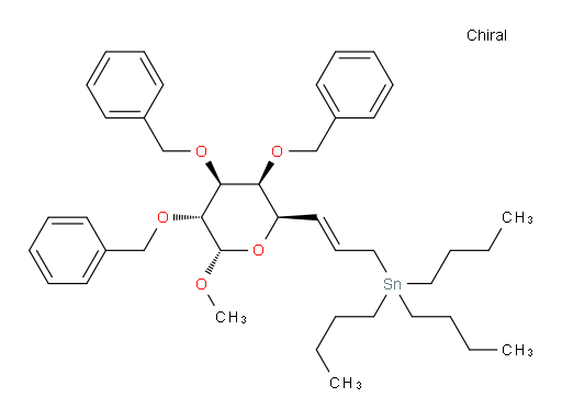 tributyl((E)-3-((2R,3S,4S,5R,6S)-3,4,5-tris(benzyloxy)-6-methoxytetrahydro-2H-pyran-2-yl)allyl)stannane