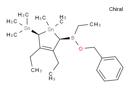 (2S,5S)-2-((benzyloxy)(ethyl)boryl)-3,4-diethyl-1,1-dimethyl-5-(trimethylstannyl)-2,5-dihydro-1H-stannole