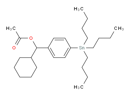 cyclohexyl(4-(tributylstannyl)phenyl)methyl acetate