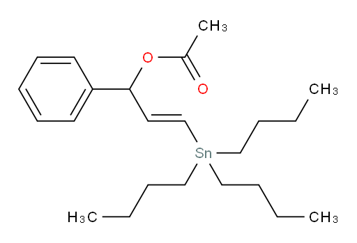(E)-1-phenyl-3-(tributylstannyl)allyl acetate