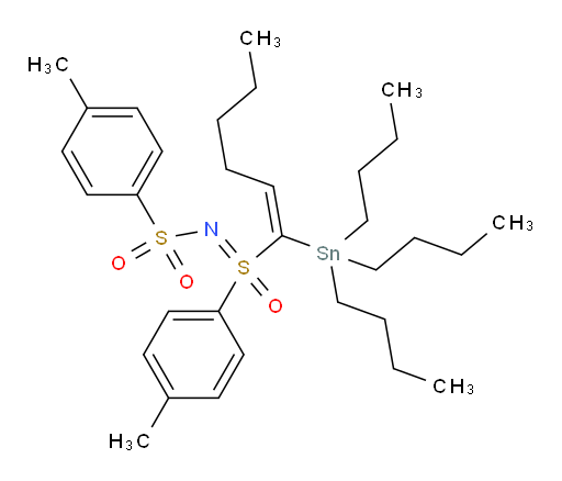 4-Methyl-N-[(S)-(4-methylphenyl)oxido[(1E)-1-(tributylstannyl)-1-hexen-1-yl]-λ4-sulfanylidene]benzenesulfonamide