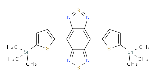 4,8-Bis[5-(trimethylstannyl)-2-thienyl]-2λ4δ2-benzo[1,2-c:4,5-c′]bis[1,2,5]thiadiazole