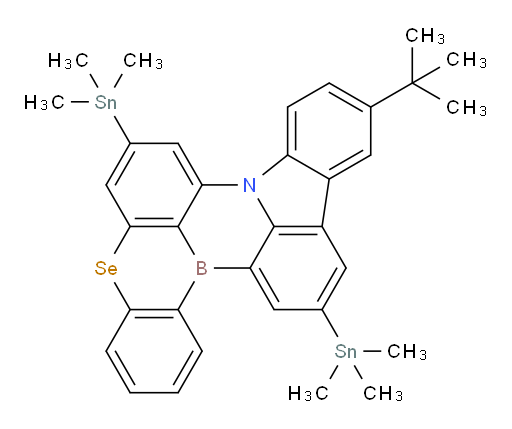 11-(tert-butyl)-7,14-bis(trimethylstannyl)-5-selena-8b-aza-15b-borabenzo[a]naphtho[1,2,3-hi]aceanthrylene