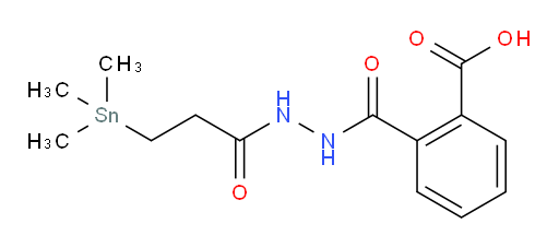 2-(2-(3-(trimethylstannyl)propanoyl)hydrazinecarbonyl)benzoic acid