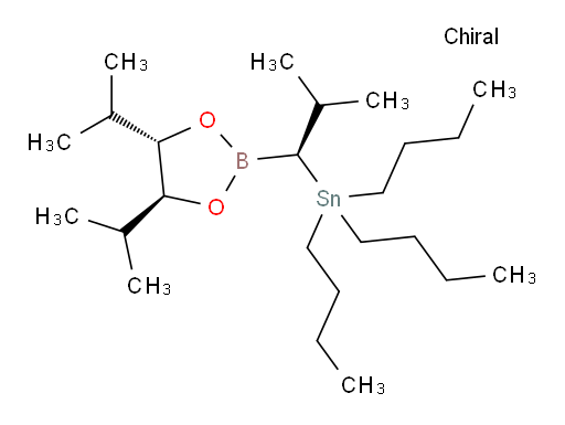 tributyl((S)-1-((4S,5S)-4,5-diisopropyl-1,3,2-dioxaborolan-2-yl)-2-methylpropyl)stannane