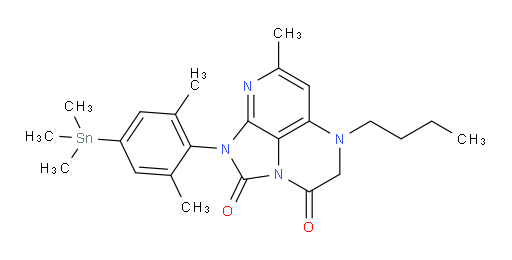 5-butyl-1-(2,6-dimethyl-4-(trimethylstannyl)phenyl)-7-methyl-4,5-dihydro-1H-1,2a,5,8-tetraazaacenaphthylene-2,3-dione