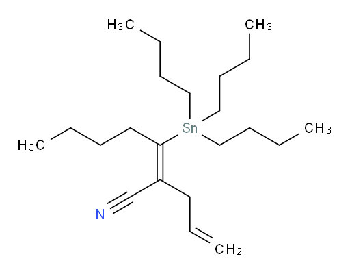 (E)-2-烯丙基-3-(三丁基锡基)庚-2-烯氰基