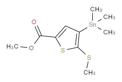 甲基 5-(甲基硫基)-4-(三甲基锡基)噻吩-2-甲酸酯