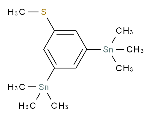 (5-(甲基硫基)-1,3-苯基ene)双(三甲基锡烷)
