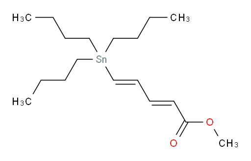 (2E,4E)-甲基 5-(三丁基锡基)戊-2,4-二烯酸酯