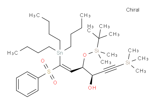 (3R,4R,Z)-4-((叔丁基二甲基sil氧基))-6-(苯基磺酰基)-6-(三丁基锡基)-1-(三甲基硅基)己-5-烯-1-炔-3-醇
