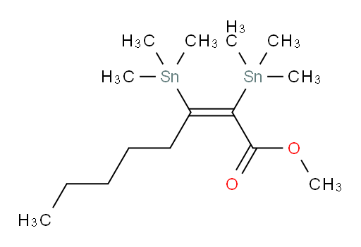 (Z)-甲基 2,3-双(三甲基锡基)辛-2-烯酸酯