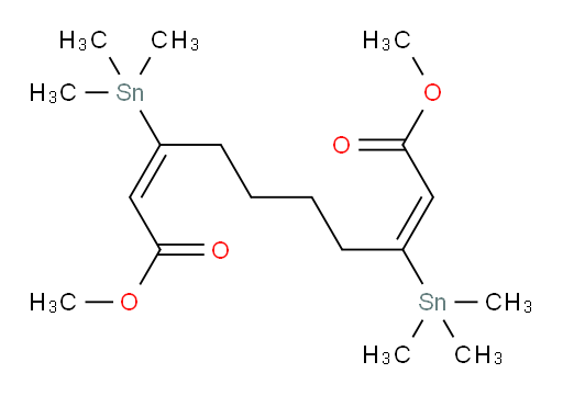 (2E,8E)-二甲基 3,8-双(三甲基锡基)十-2,8-二烯二酸酯
