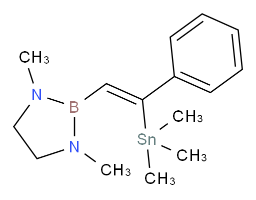(Z)-1,3-二甲基-2-(2-苯基-2-(三甲基锡基)乙烯基)-1,3,2-二氮杂boroli二ne