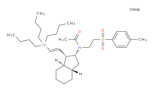 N-(2-对甲苯磺酰基乙基)-N-((1R,2R,3aS,7aR)-1-((E)-2-(三丁基锡基)乙烯基)八氢-1H-茚-2-基)乙酰胺