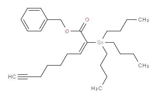 (E)-benzyl 2-(tributylstannyl)non-2-en-8-ynoate
