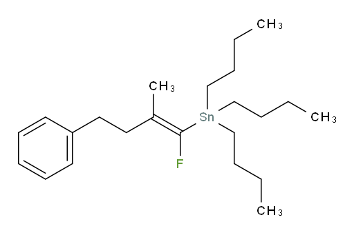 (E)-tributyl(1-fluoro-2-methyl-4-phenylbut-1-en-1-yl)stannane