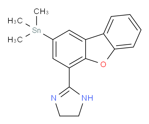 2-(2-(三甲基锡基)二苯并[b,d]呋喃-4-基)-4,5-二氢-1H-咪唑