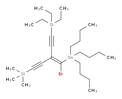 (Z)-(3-(溴(三丁基锡基)亚甲基)-5-(三乙基硅基)戊-1,4-二炔-1-基)三甲基硅烷