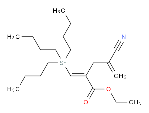 (E)-乙基 4-氰基-2-((三丁基锡基)亚甲基)戊-4-烯酸酯