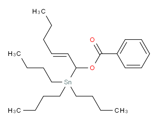 (E)-1-(三丁基锡基)己-2-烯-1-基 苯甲酸酯