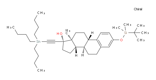 (8R,9S,13S,14S,17S)-3-((tert-butyldimethylsilyl)oxy)-13-methyl-17-((tributylstannyl)ethynyl)-7,8,9,11,12,13,14,15,16,17-decahydro-6H-cyclopenta[a]phenanthren-17-ol