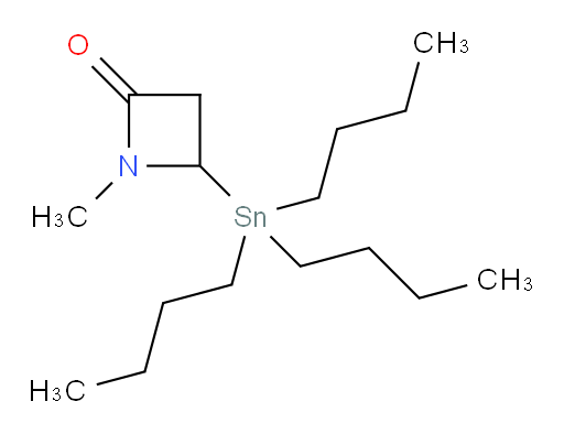 1-甲基-4-(三丁基锡基)氮杂环丁烷-2-酮