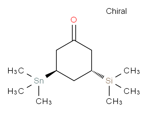 (3S,5S)-3-(三甲基硅基)-5-(三甲基锡基)环己酮
