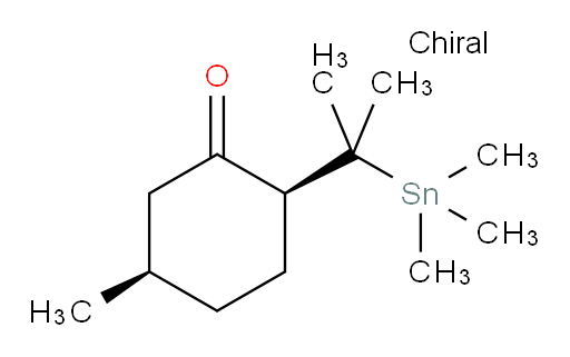 (2S,5R)-5-甲基-2-(2-(三甲基锡基)丙-2-基)环己酮