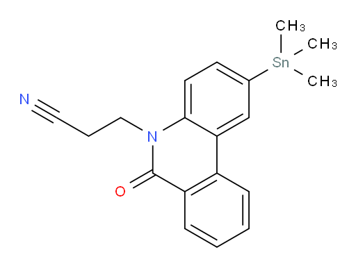 3-(6-氧代-2-(三甲基锡基)菲啶-5(6H)-基)丙腈