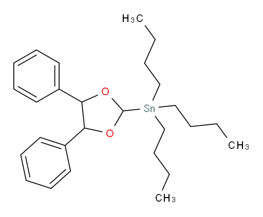 三丁基(4,5-二苯基-1,3-二氧杂环戊烷-2-基)锡烷