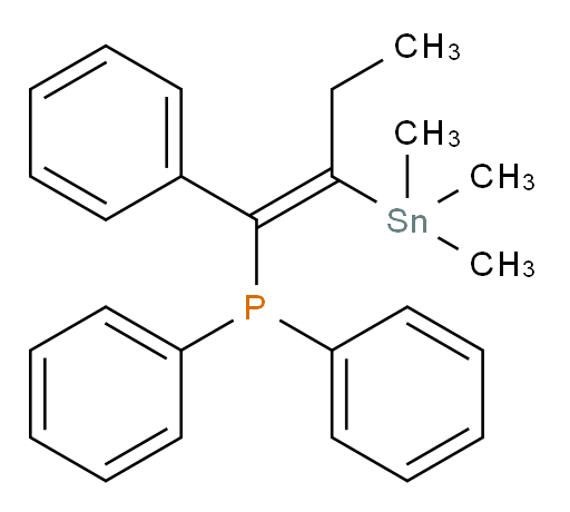(Z)-二苯基(1-苯基-2-(三甲基锡基)丁-1-烯-1-基)膦