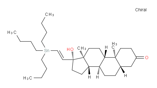 (5S,8R,9S,10S,13S,14S,17R)-17-hydroxy-10,13-dimethyl-17-((E)-2-(tributylstannyl)vinyl)tetradecahydro-1H-cyclopenta[a]phenanthren-3(2H)-one