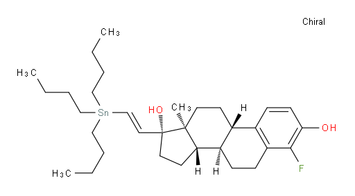 (8R,9S,13S,14S,17R)-4-fluoro-13-methyl-17-((E)-2-(tributylstannyl)vinyl)-7,8,9,11,12,13,14,15,16,17-decahydro-6H-cyclopenta[a]phenanthrene-3,17-diol