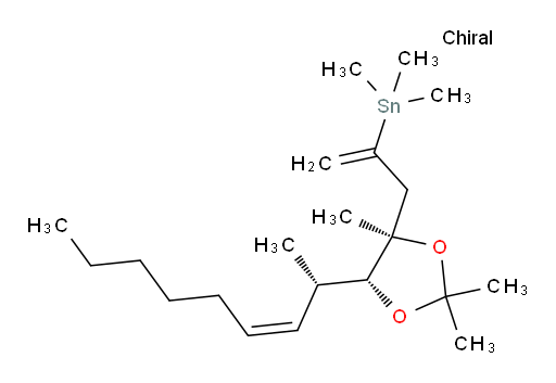 三甲基(3-((4R,5R)-2,2,4-三甲基-5-((S,Z)-壬-3-烯-2-基)-1,3-二氧杂环戊烷-4-基)丙-1-烯-2-基)锡烷