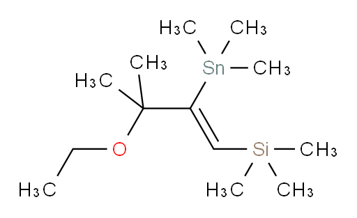 (Z)-(3-ethoxy-3-methyl-2-(trimethylstannyl)but-1-en-1-yl)trimethylsilane
