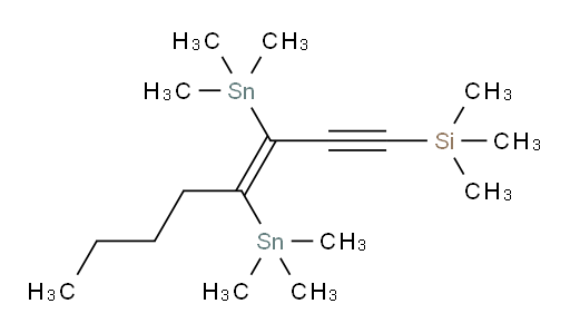 (E)-(3,4-bis(trimethylstannyl)oct-3-en-1-yn-1-yl)trimethylsilane