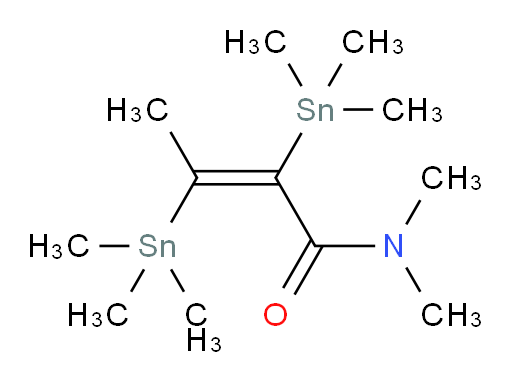 (E)-N,N-dimethyl-2,3-bis(trimethylstannyl)but-2-enamide
