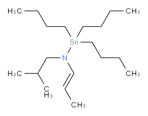 (E)-1,1,1-tributyl-N-isobutyl-N-(prop-1-en-1-yl)stannanamine
