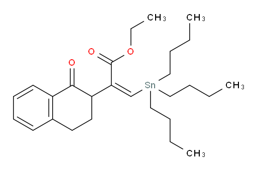 (Z)-乙基 2-(1-氧代-1,2,3,4-四氢萘-2-基)-3-(三丁基锡基)丙烯酸酯
