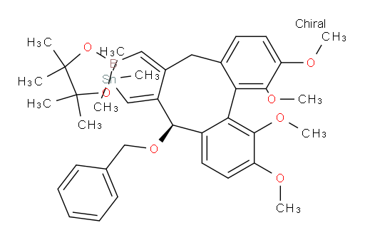 ((E)-((R,Z)-5-(苄氧基)-1,2,11,12-四甲氧基-7-((4,4,5,5-四甲基-1,3,2-二氧杂环己硼烷-2-基)亚甲基)-7,8-二氢二苯并[a,c][8]轮烯-6(5H)-亚基)甲基)三甲基锡烷
