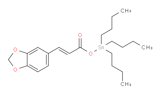(E)-三丁基锡基 3-(苯并[d][1,3]二氧杂环戊烯-5-基)丙烯酸酯
