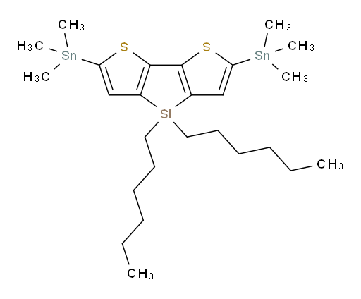 4,4-二己基-2,6-双(三甲基锡基)-4H-silolo[3,2-b:4,5-b']二噻吩
