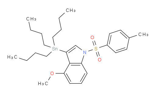 4-甲氧基-1-对甲苯磺酰基-3-(三丁基锡基)-1H-吲哚