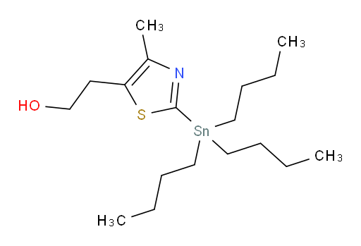 2-(4-甲基-2-(三丁基锡基)噻唑-5-基)乙醇