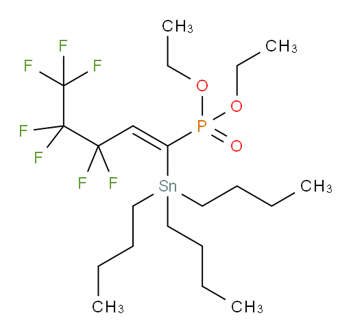 (Z)-二乙基 (3,3,4,4,5,5,5-七氟-1-(三丁基锡基)戊-1-烯-1-基)磷酸酯
